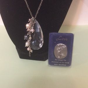 Necklace and angel set